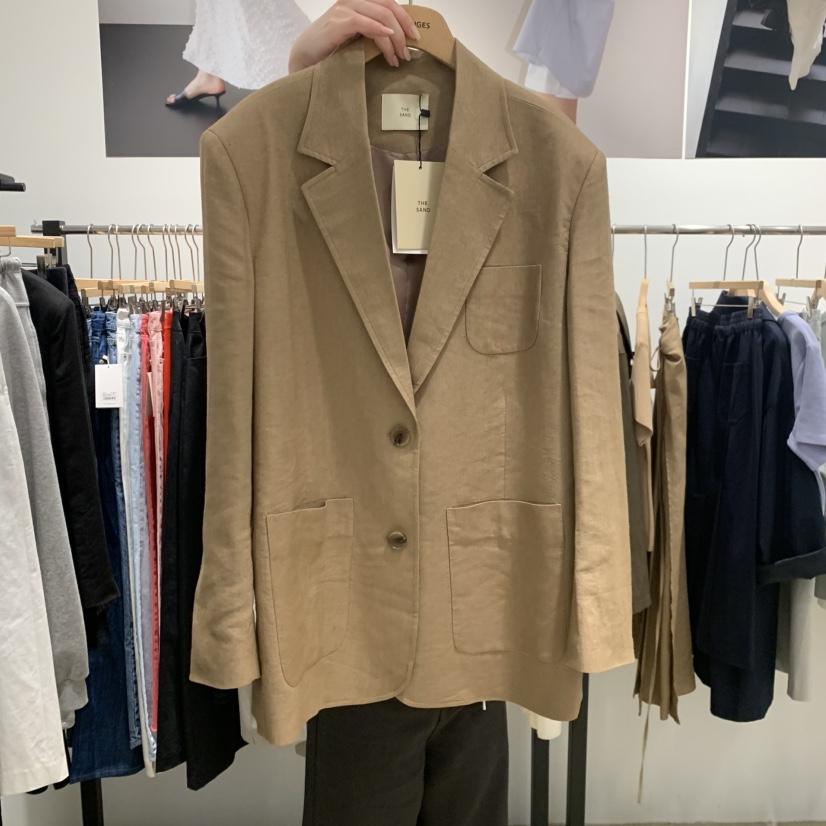 LMT（SAND LIMITED）韓國東大門代購女裝新品休閑夾克亞麻LMT/THE SAND/THE BEIGES_FLOW夾克