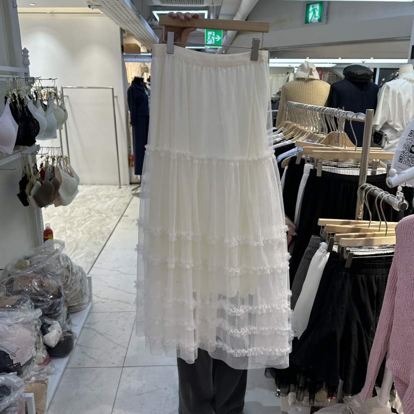 AKRA BY ART韓國東大門代購女裝新款26春夏長裙荷葉邊蕾絲AKRA BY ART長裙