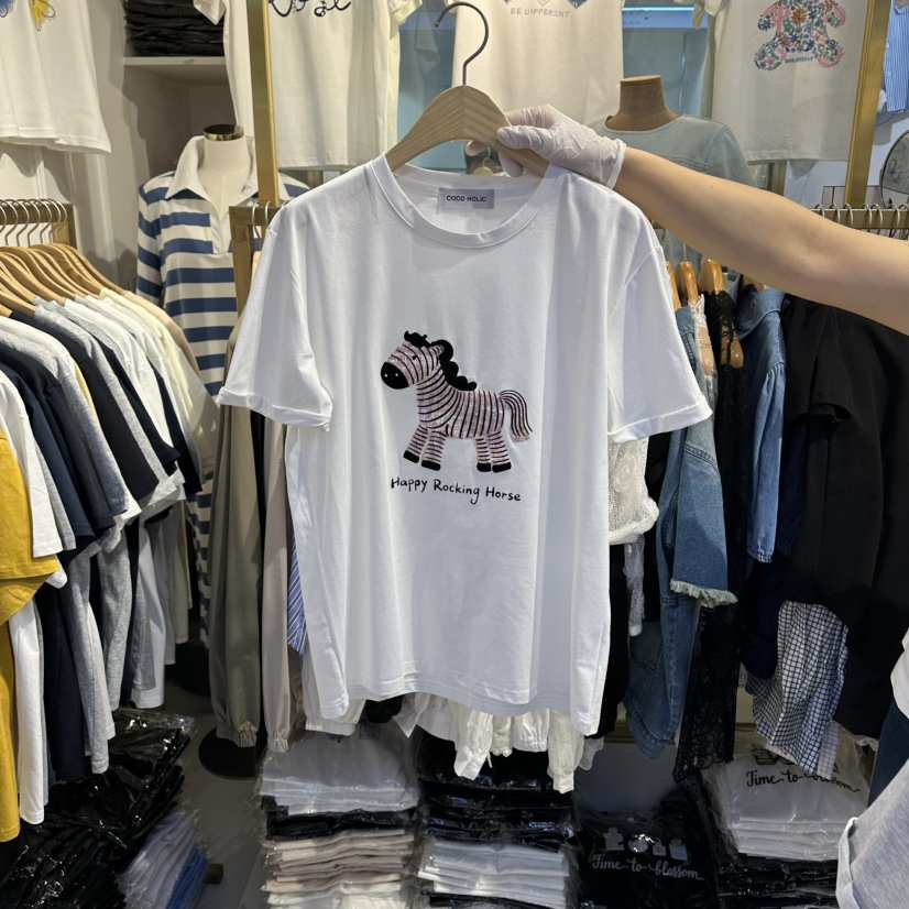 COCO HOLIC韓國東大門代購女士新品休閑熱賣職業人氣T恤COCO HOLICT恤
