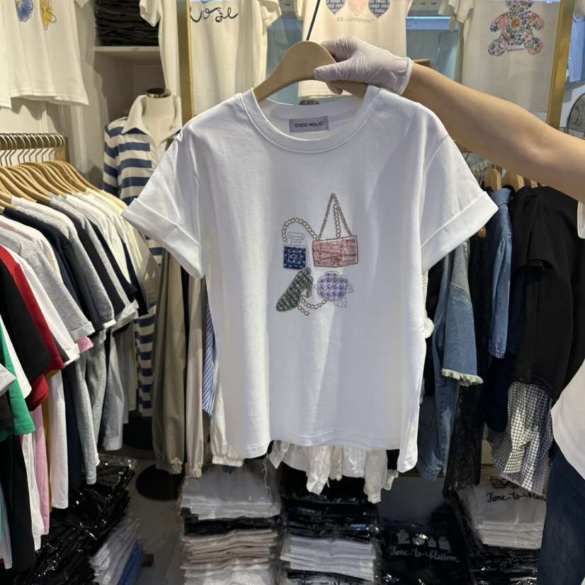 COCO HOLIC韓國代購女士新品26春夏推薦職業熱賣人氣T恤COCO HOLICT恤
