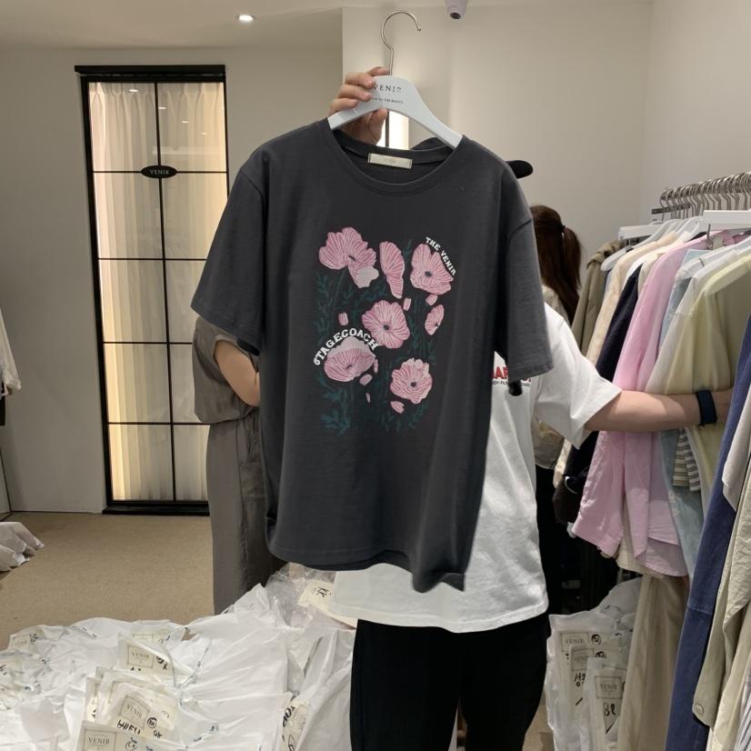 VENIR-a韓國直郵女士新品時尚26春夏職業推薦人氣熱賣T恤VENIR-aT恤