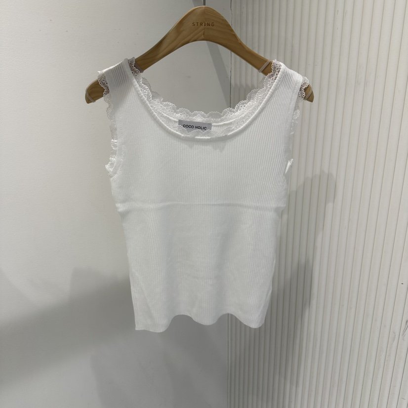 COCO HOLIC韓國代購女裝新款推薦26春夏職業吊帶背心蕾絲COCO HOLIC吊帶/背心