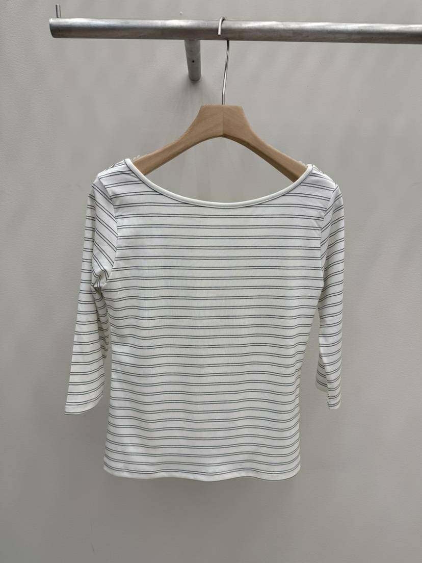 EOOB/LAMEREI韓國直郵實拍女士新品推薦26春夏休閑T恤條紋EOOB/LAMEREIT恤