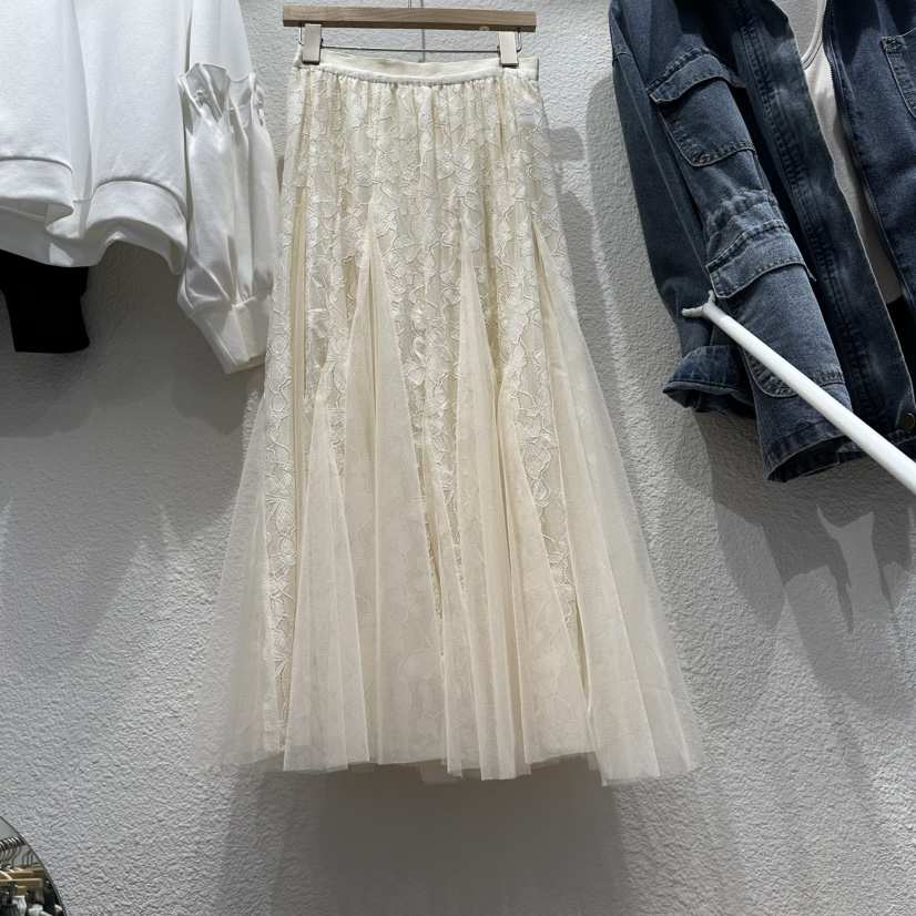 HOT PLACE/DREAM GIRIS/HOT ISSUE韓國東大門代購女士新品26春夏長裙蕾絲鏤空HOT PLACE/DREAM GIRIS/HOT ISSUE長裙