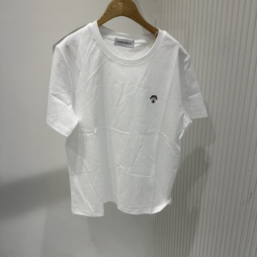 COCO HOLIC韓國東大門直郵女裝新品職業時尚人氣T恤狗狗COCO HOLICT恤