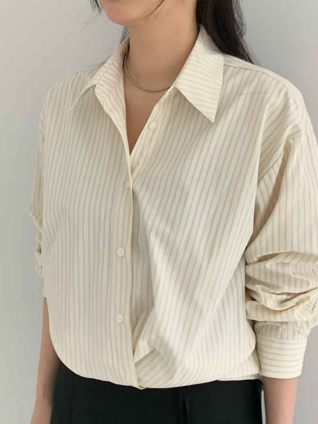 ADO東大門直郵女士新款時尚真品職業人氣休閑26春夏襯衫蕾絲衫ADO襯衫/蕾絲衫