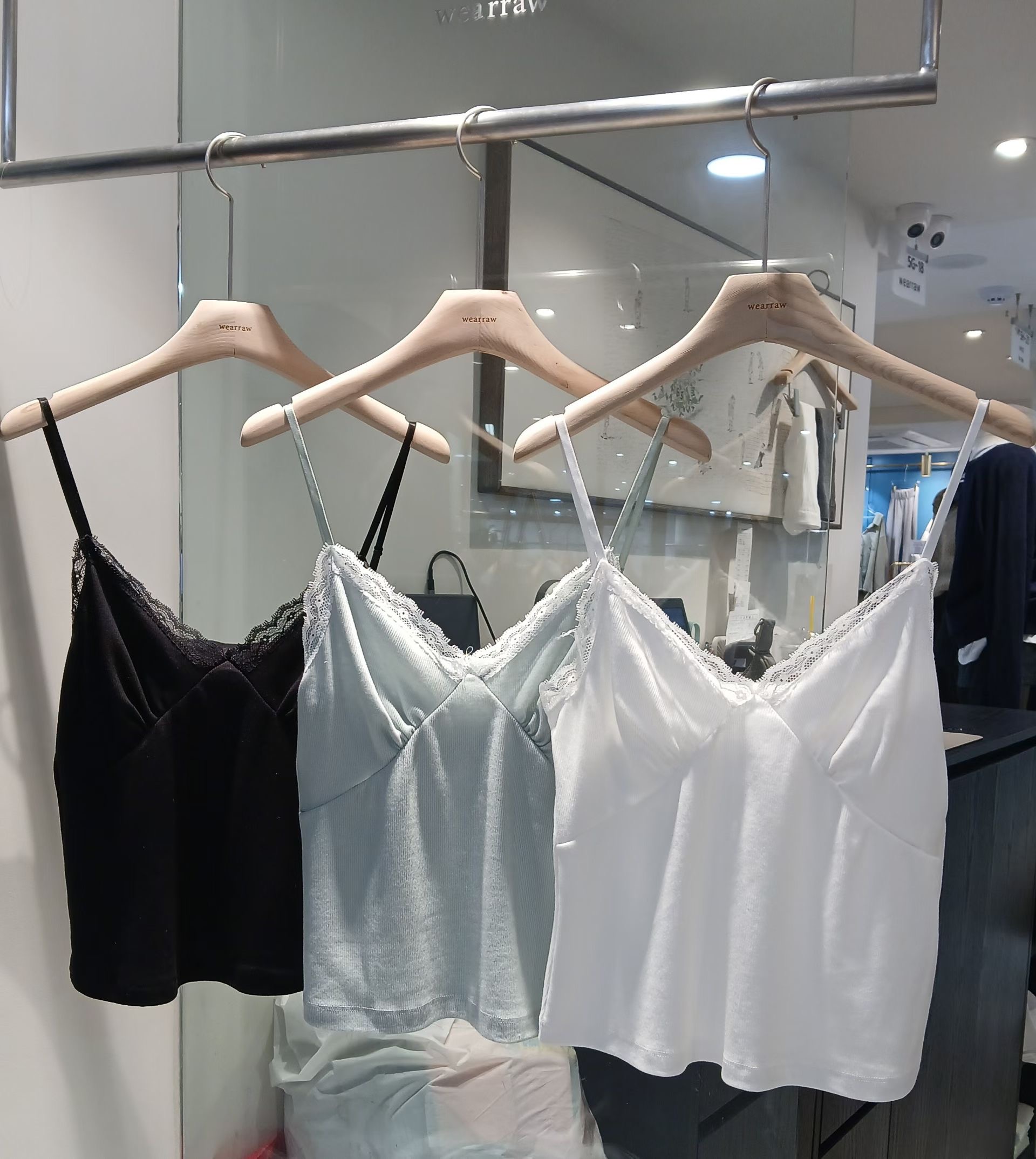 WEARRAW/WELL ROW東大門實拍女士新款時尚吊帶背心蕾絲WEARRAW/WELL ROW吊帶/背心