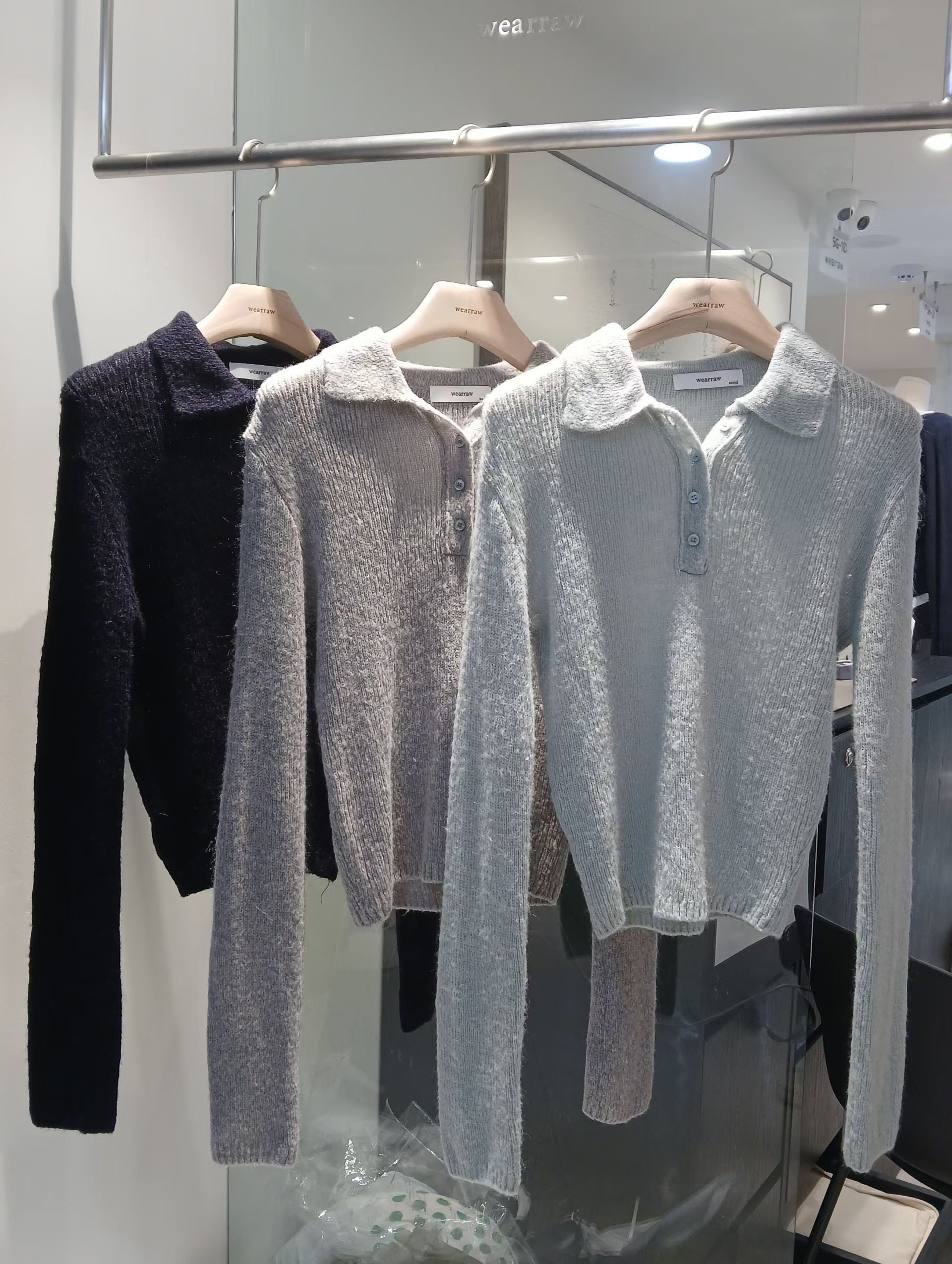 WEARRAW/WELL ROW韓國代購女裝新品真品推薦針織衫馬海毛WEARRAW/WELL ROW針織衫