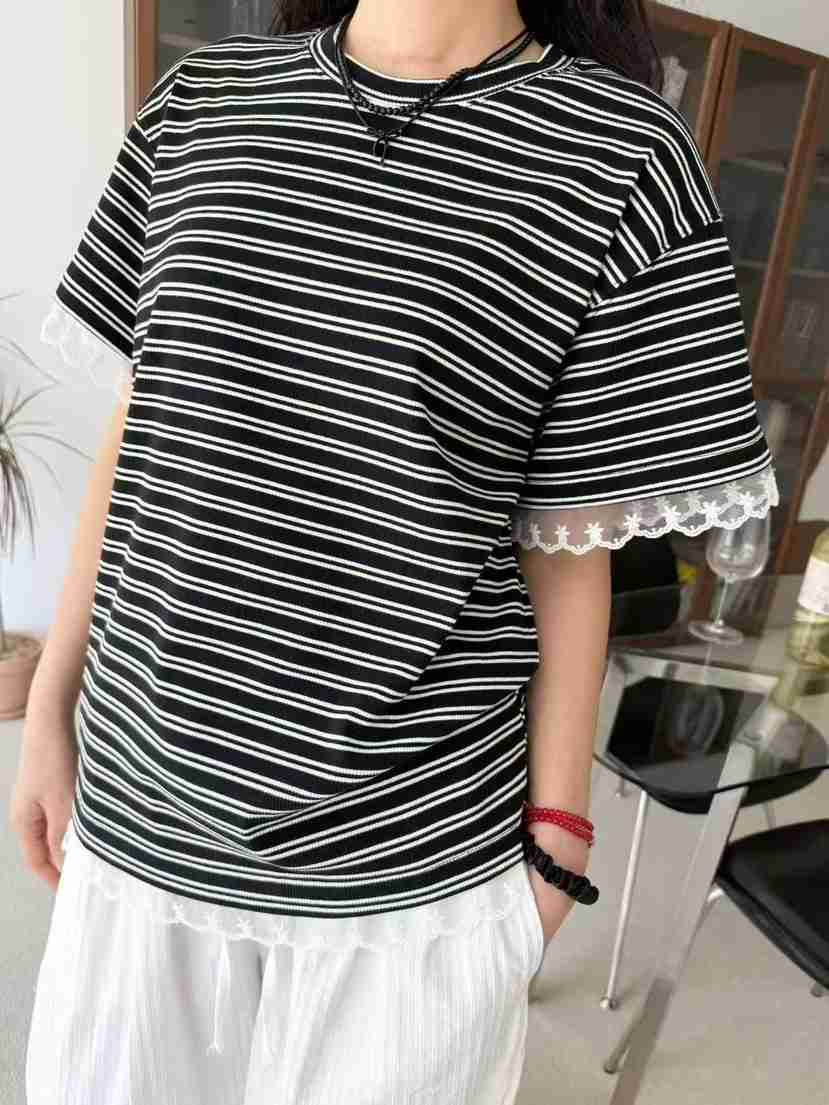 HEYJUDE韓國東大門直郵女裝新品熱賣26春夏職業時尚T恤羅紋HEYJUDET恤