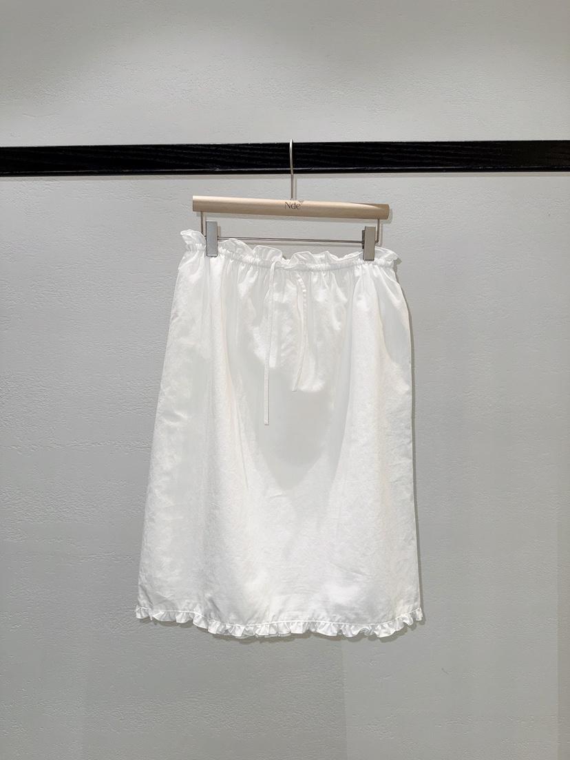 NDE韓國東大門直郵女士新品推薦休閑職業半身裙中短裙荷葉邊BOHEME_NDE半身裙/中短裙