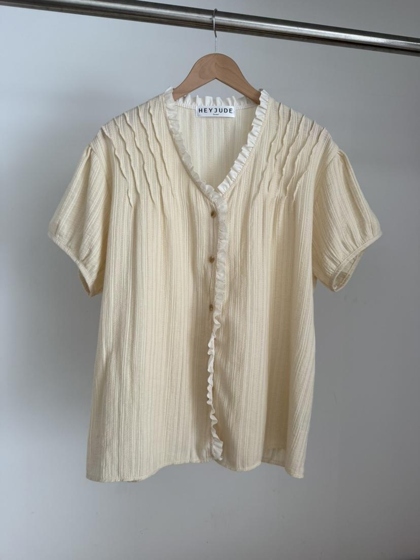 HEYJUDE韓國東大門直郵女士新品熱賣人氣26春夏襯衫蕾絲衫HEYJUDE襯衫/蕾絲衫