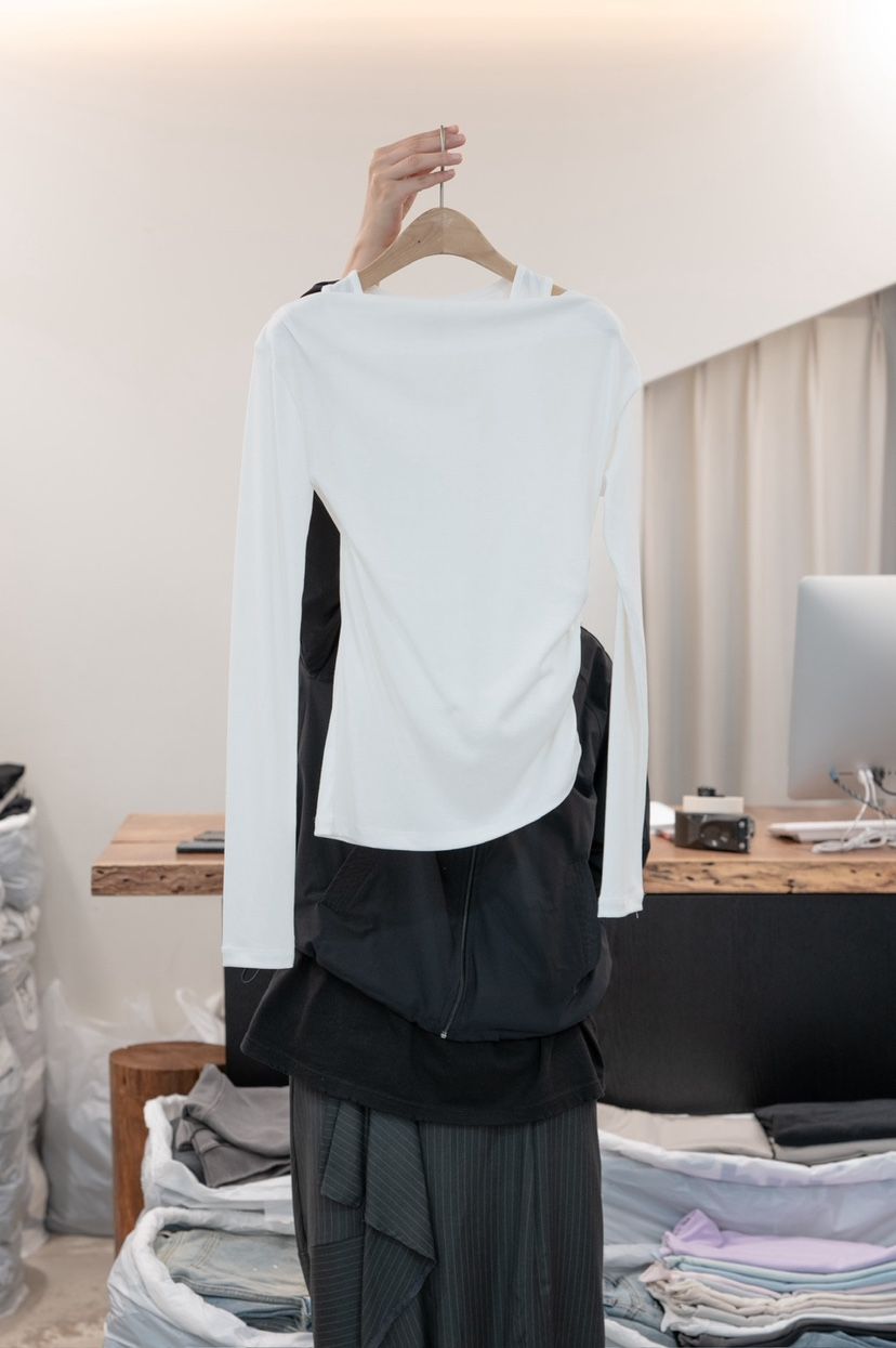 FRIC韓國代購女士新款熱賣休閑推薦時尚人氣26春夏長袖T恤FRIC長袖T恤