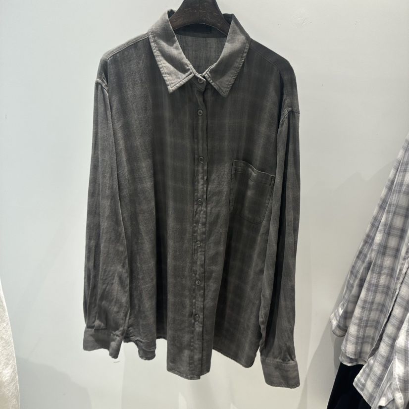 JANE BIRKIN韓國代購女士新款職業推薦人氣襯衫蕾絲衫格子JANE BIRKIN設計師品牌襯衫/蕾絲衫