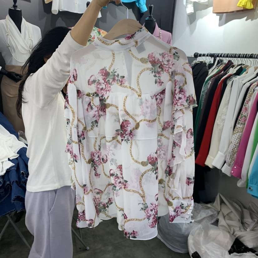 HYERI韓國直郵女士新款休閑時尚熱賣26春夏職業襯衫蕾絲衫HYERI襯衫/蕾絲衫