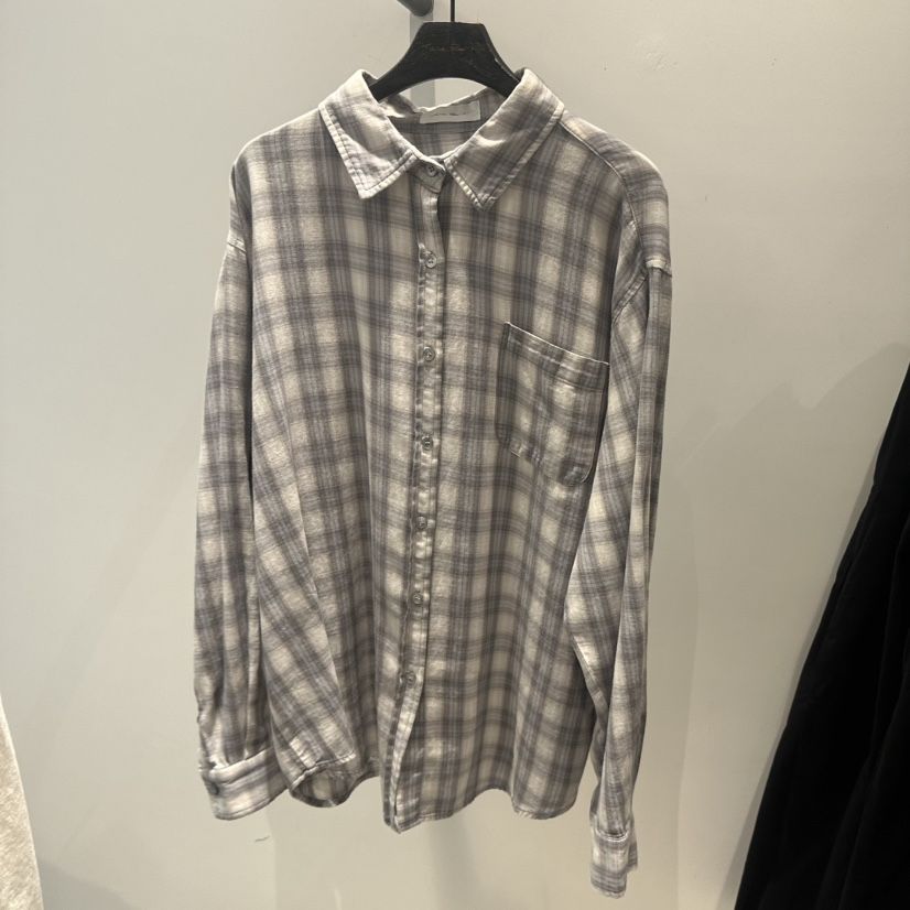 JANE BIRKIN韓國代購女裝新品休閑職業時尚襯衫蕾絲衫格紋JANE BIRKIN設計師品牌襯衫/蕾絲衫