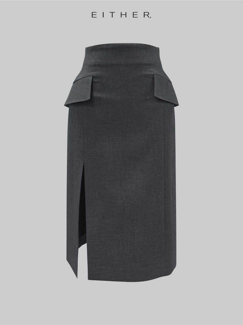 EITHER韓國直郵女士新品26春夏職業人氣時尚推薦熱賣長裙EITHER長裙