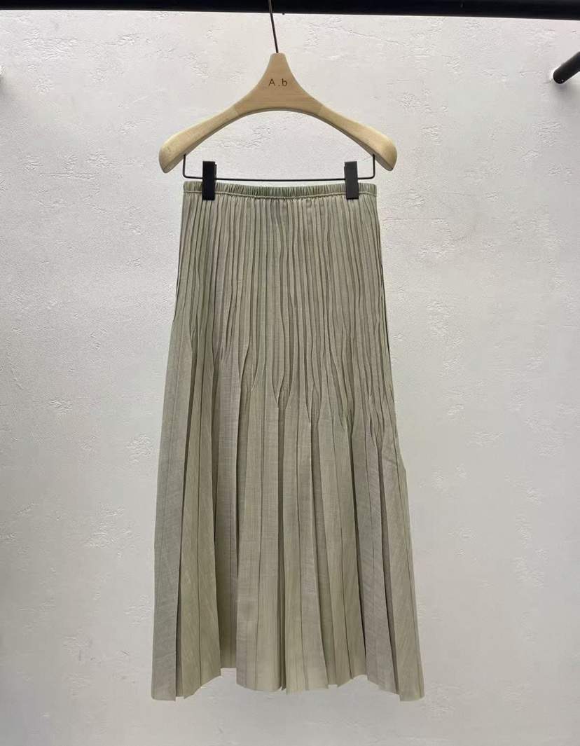 AUTUMN BEIGE-Q韓國直郵實拍女裝新品時尚半身裙中短裙百褶褶裙A.b/AUTUMN BEIGE半身裙/中短裙
