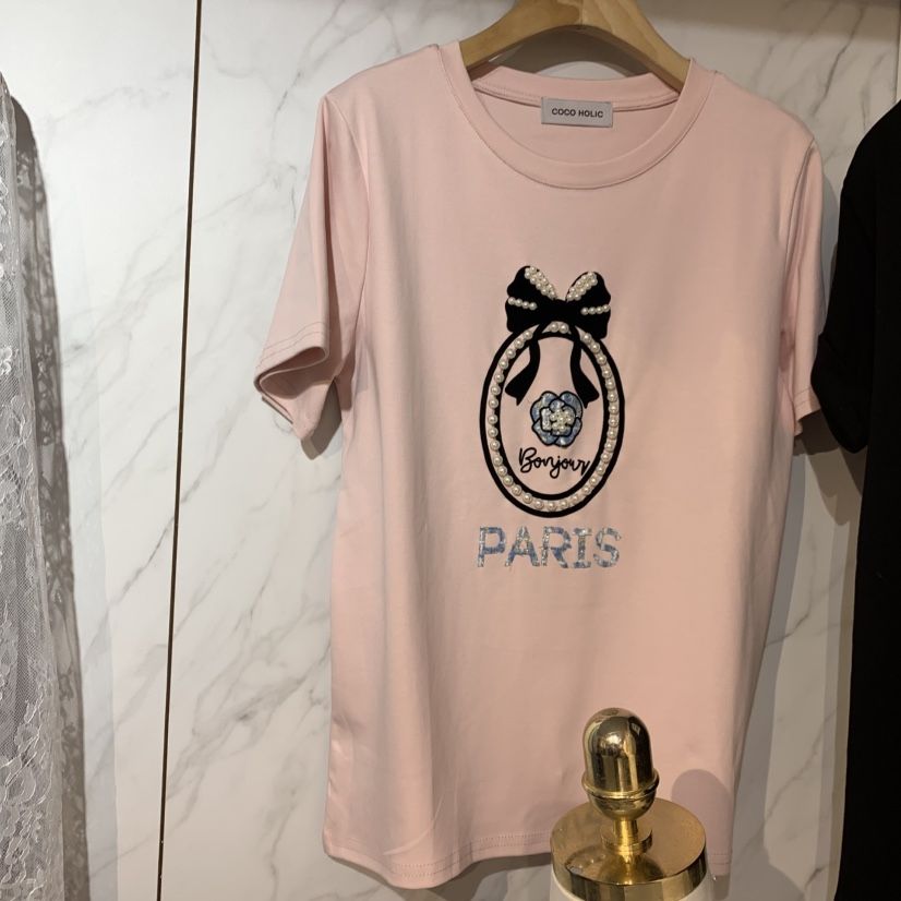 COCO HOLIC韓國東大門直郵女裝新款時尚休閑推薦人氣T恤COCO HOLICT恤