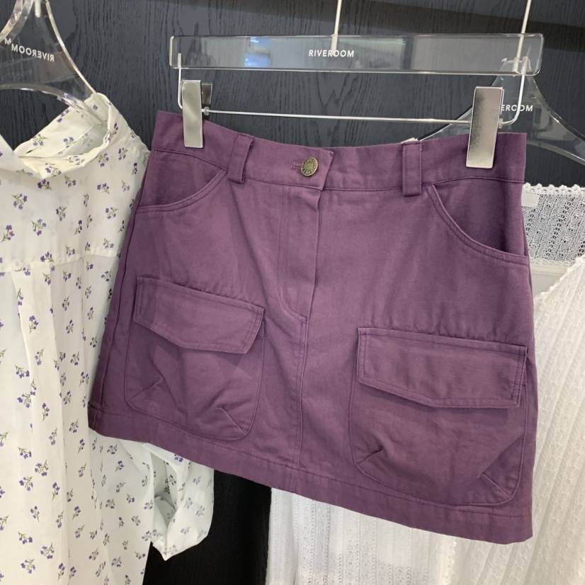 RIVEROOM韓國東大門代購女士新品推薦26春夏時尚休閑短裙RIVEROOM短裙