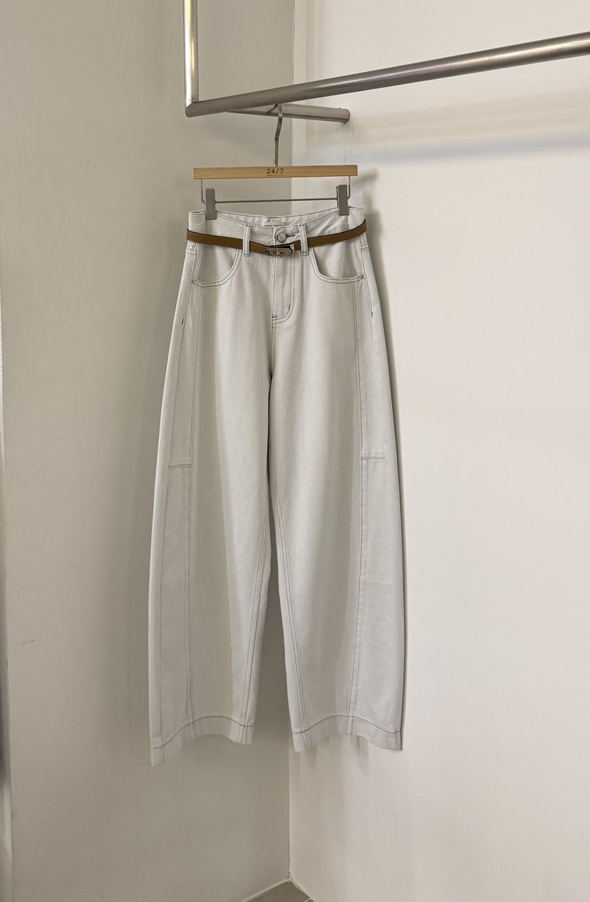 TWENTY FOUR SEVEN24-7韓國東大門代購女士新品時尚休閑褲含腰帶TEWNTY FOUR SEVEN24-7休閑褲