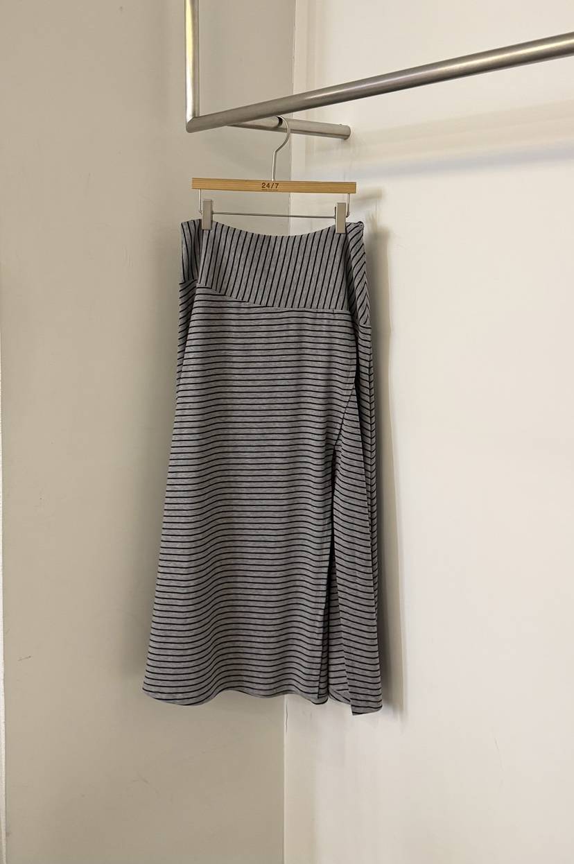 TWENTY FOUR SEVEN24-7韓國代購女士新款職業長裙條紋TEWNTY FOUR SEVEN24-7長裙