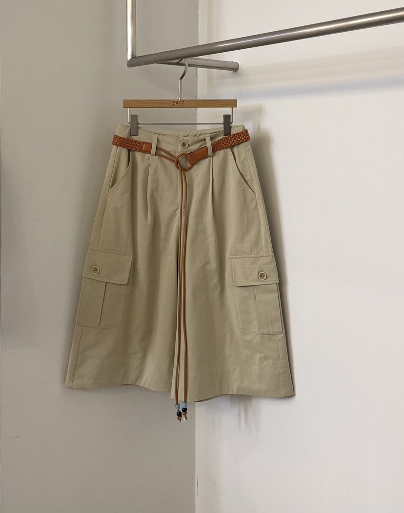 TWENTY FOUR SEVEN24-7韓國代購女士新品26春夏短褲含腰帶TEWNTY FOUR SEVEN24-7短褲