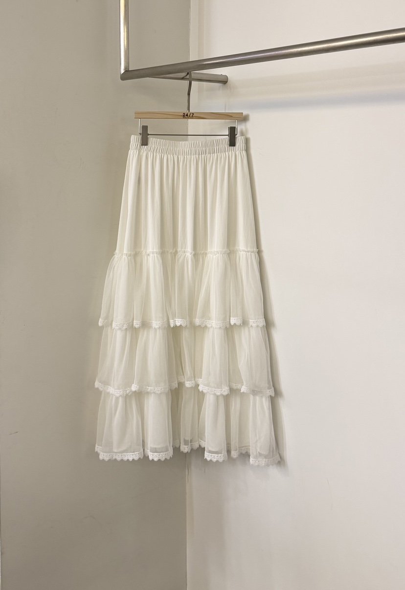 TWENTY FOUR SEVEN24-7韓國東大門代購女士新款推薦長裙雪紡TEWNTY FOUR SEVEN24-7長裙