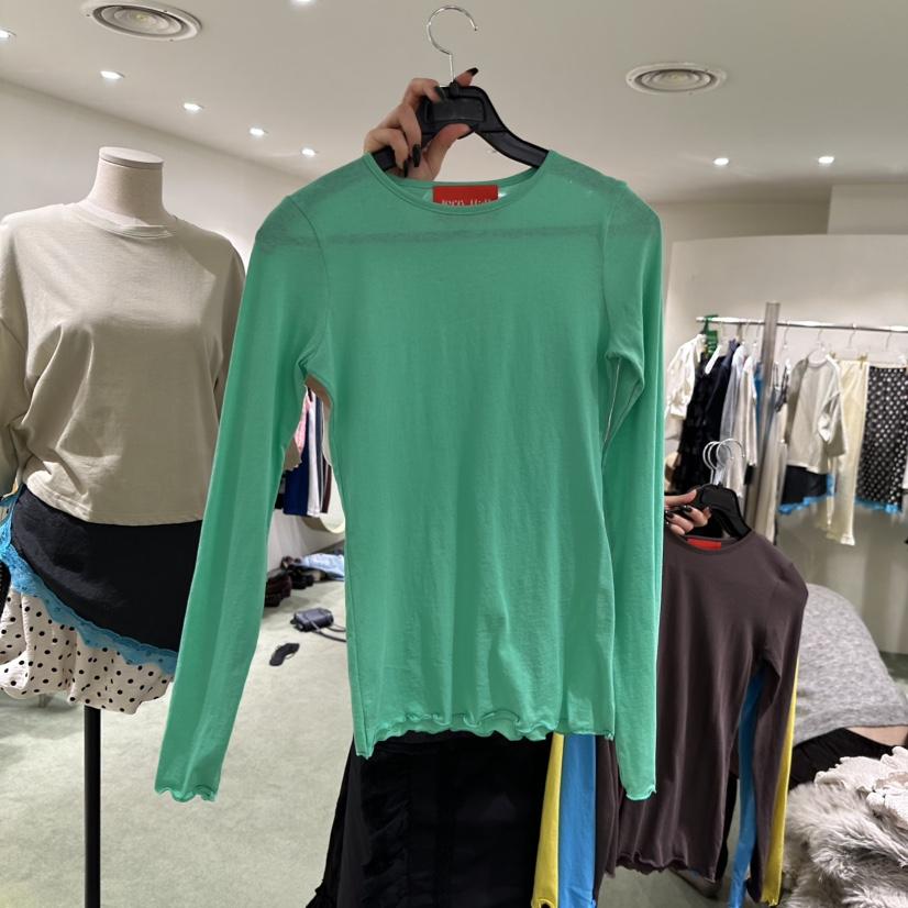 JERRY HALL-P韓國東大門直郵女裝新款26春夏長袖T恤不含內搭JERRY HALL長袖T恤