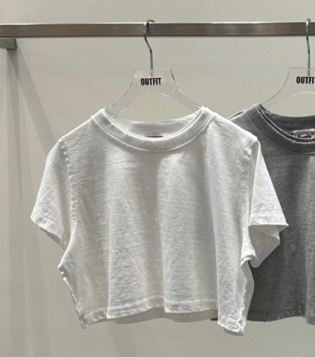 OUTFIT韓國東大門直郵女士新品休閑時尚26春夏職業T恤毛絨OUTFITT恤