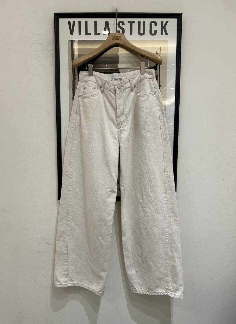 SUNDER MARKET韓國東大門直郵女士新品休閑職業休閑褲腰帶SUNDER MARKET休閑褲