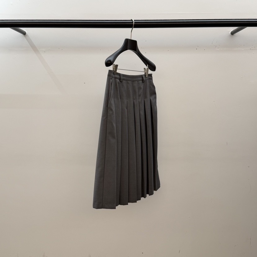 ID韓國代購女裝新款休閑職業時尚人氣半身裙中短裙喇叭褶裥ID半身裙/中短裙