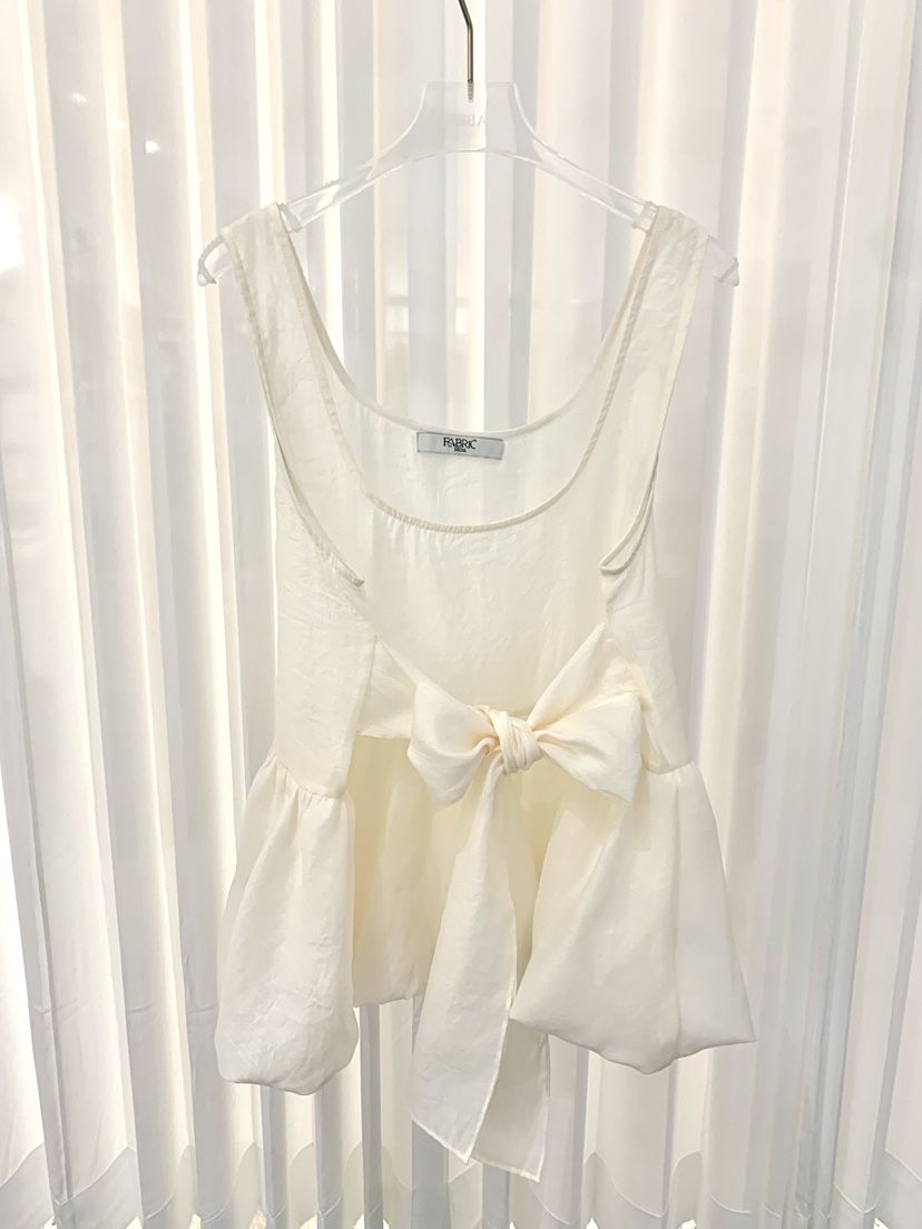 FABRIC韓國直郵實拍女士新款推薦時尚人氣吊帶背心歐根紗FABRIC吊帶/背心