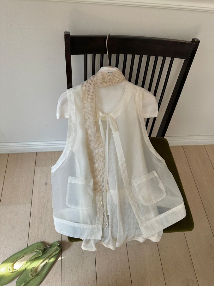 MARE韓國直郵實拍女裝新款人氣26春夏熱賣推薦馬甲不含圍巾MARE馬甲