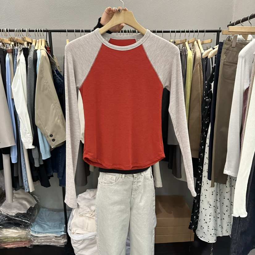 FLAMME TOIT/LUNAMDE韓國東大門代購女士新品推薦長袖T恤FLAMME TOIT/LUNAMDE長袖T恤