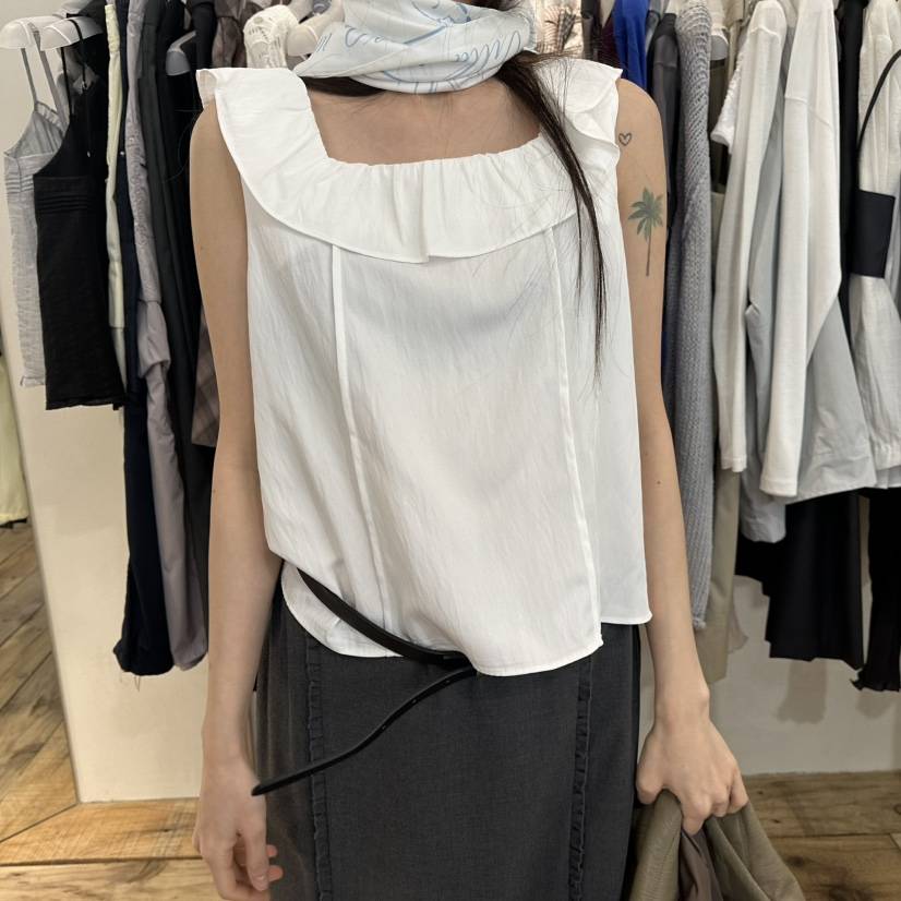 CREAM VILLA韓國直郵女士新款26春夏吊帶背心CREAMVILLA吊帶/背心