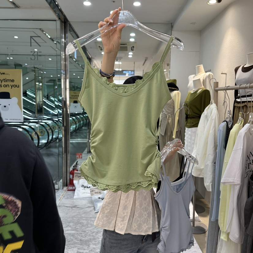 MAGNOLIA36-L韓國直郵女裝新款時尚職業人氣吊帶背心蕾絲MAGNOLIA36-L吊帶/背心