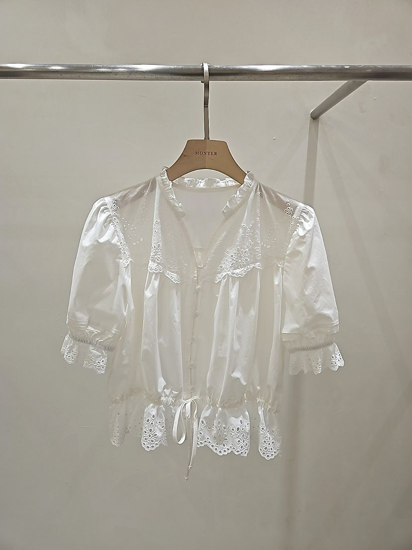 MONTER韓國東大門代購女士新款推薦時尚26春夏襯衫蕾絲衫MONTER襯衫/蕾絲衫
