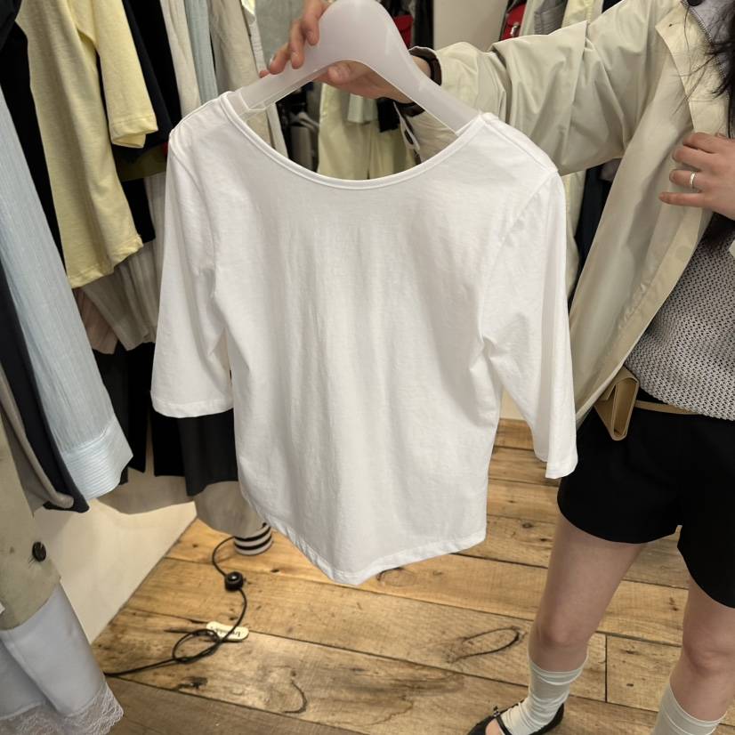 CREAM VILLA韓國直郵實拍女裝新品休閑T恤CREAMVILLAT恤