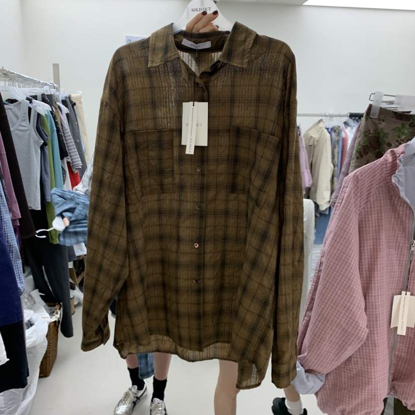 SOLD OUT韓國直郵女士新款休閑職業26春夏人氣襯衫蕾絲衫SOLD OUT襯衫/蕾絲衫