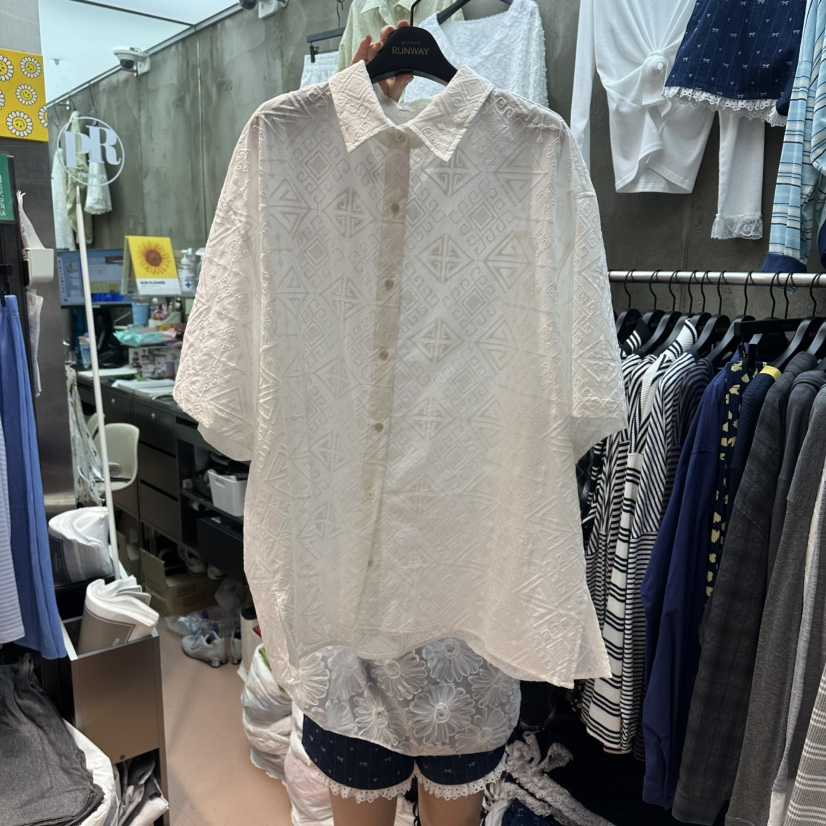 RUNWAY-런웨이韓國直郵女士新款26春夏時尚推薦襯衫蕾絲衫RUNWAY襯衫/蕾絲衫