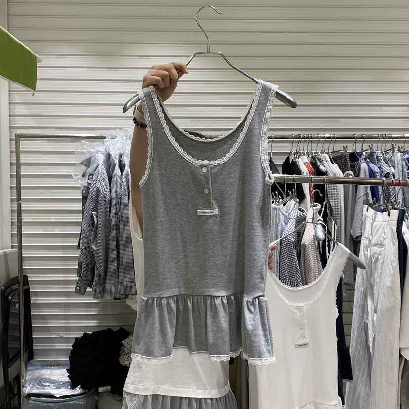 BRICKLANE韓國直郵實拍女裝新款職業熱賣時尚吊帶背心蕾絲BRICKLANE吊帶/背心