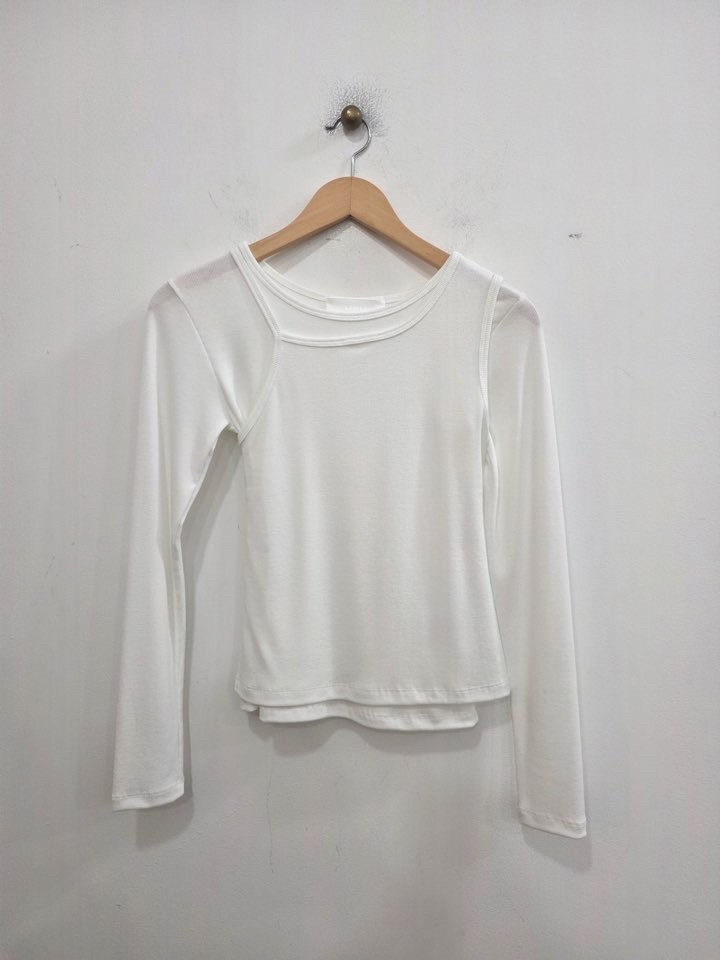 LE MIU韓國東大門代購女士新款職業推薦休閑26春夏長袖T恤LE_MIU長袖T恤