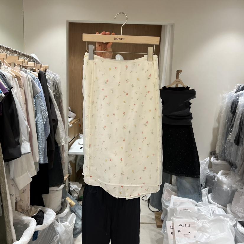 HOWFF韓國東大門直郵女士新款推薦休閑時尚職業半身裙中短裙HOWFF半身裙/中短裙