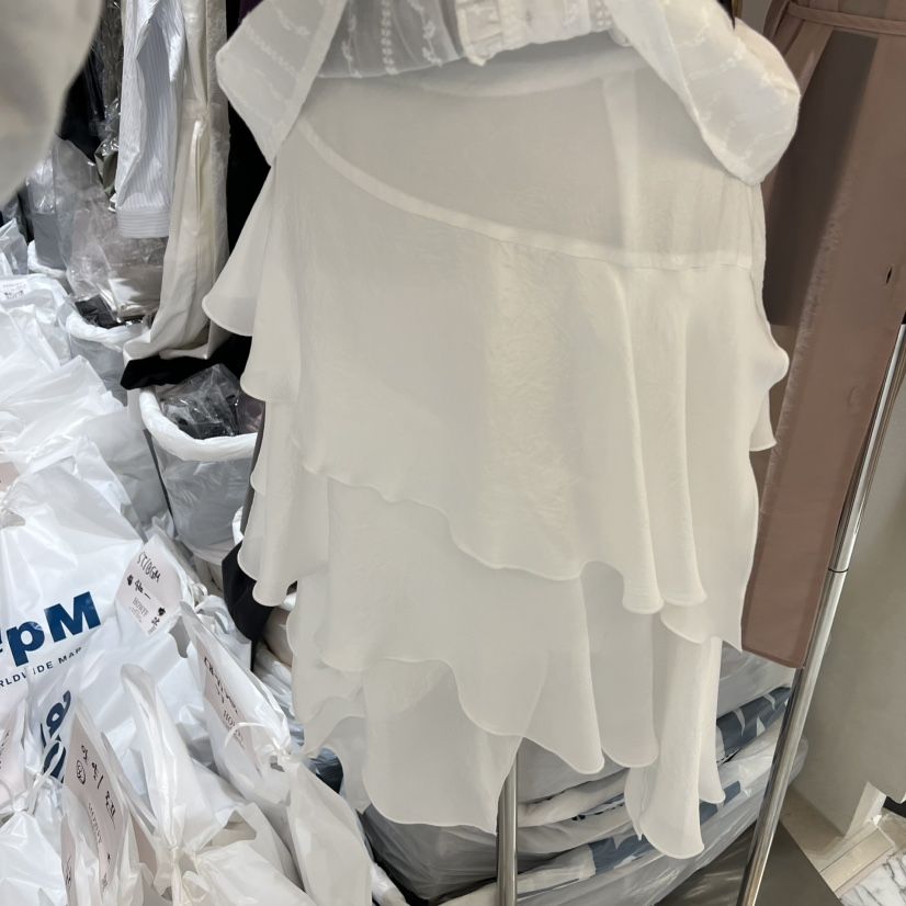 HOWFF韓國直郵實拍女士新品時尚休閑推薦半身裙中短裙荷葉邊HOWFF半身裙/中短裙