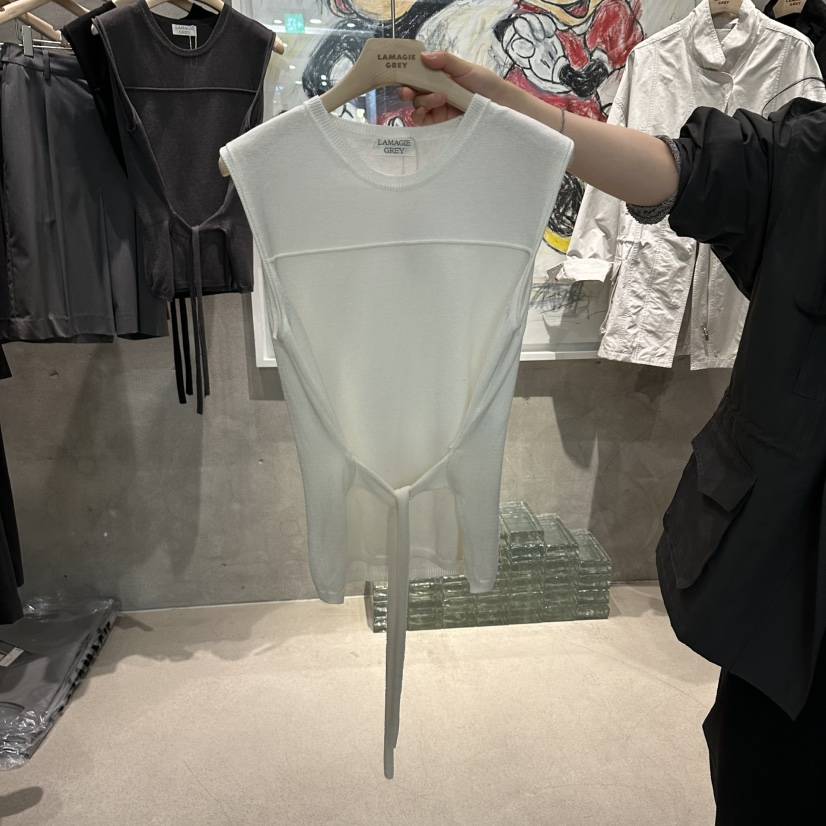 LAMAGIEPIE/LAMAGIE GREY韓國東大門直郵女裝新品熱賣吊帶背心LAMAGIEPIE/LAMAGIE GREY吊帶/背心
