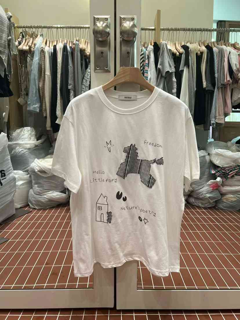 BE&amp;BE韓國直郵實拍女士新款人氣休閑26春夏熱賣職業T恤BE&beT恤