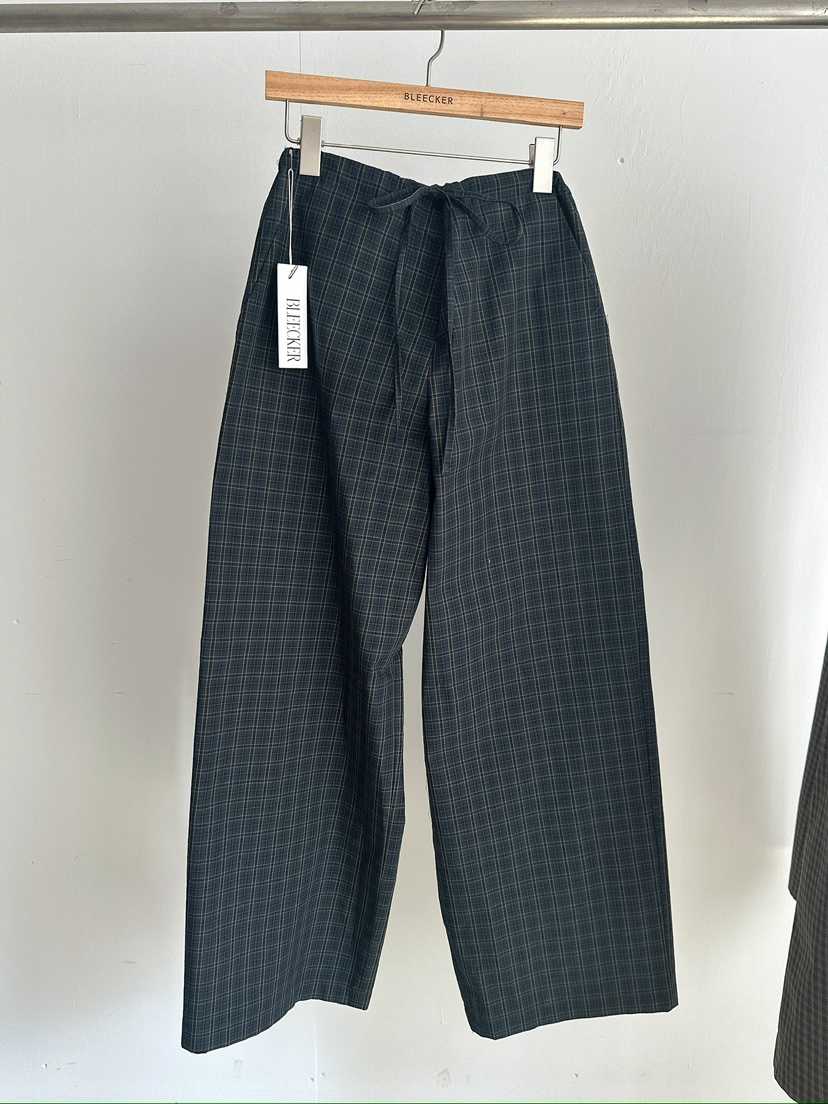 BLEECKER韓國直郵實拍女裝新款休閑職業時尚褲子格子棉質BLEECKER褲子
