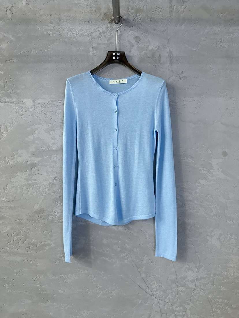 COME OPEN/HAPER韓國東大門代購女士新品26春夏針織衫真絲圓領開衫COME OPEN/HAPER針織衫