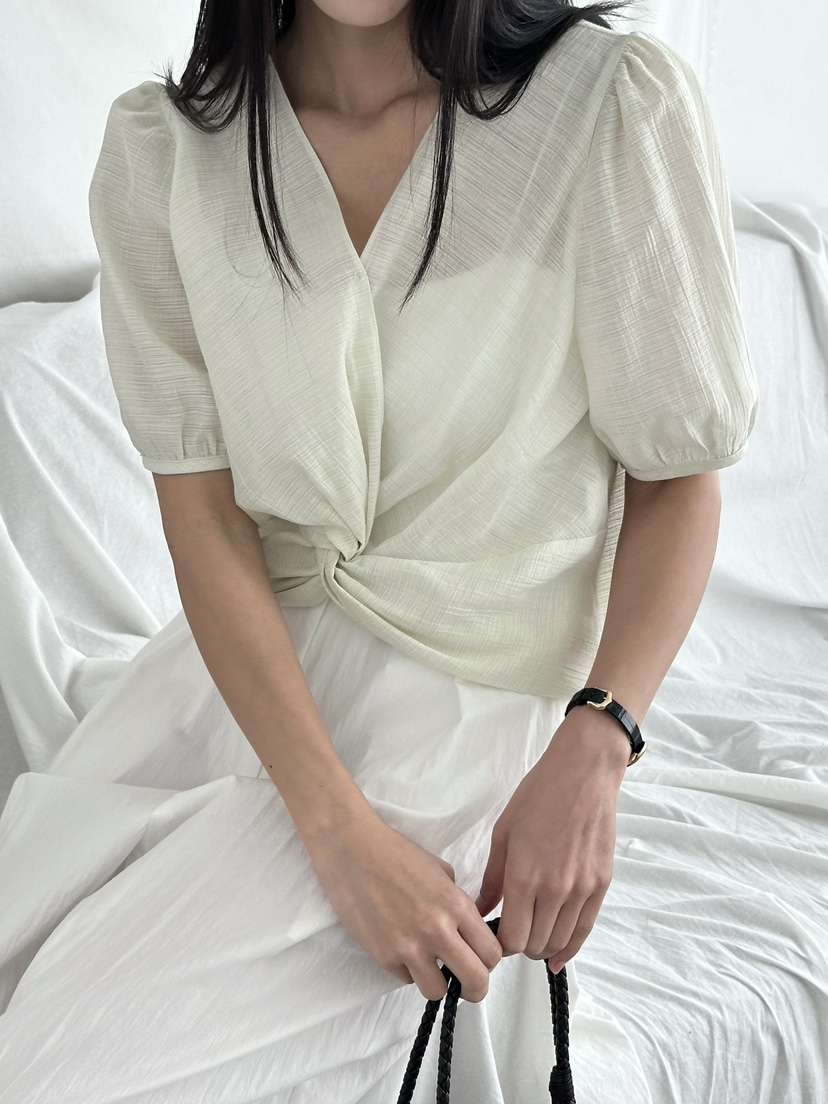 LE VASE韓國東大門直郵女士新款時尚職業推薦襯衫蕾絲衫LE VASE襯衫/蕾絲衫