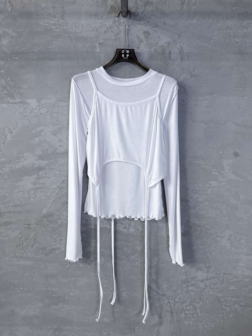 COME OPEN/HAPER韓國東大門代購女裝新款職業時尚長袖T恤COME OPEN/HAPER長袖T恤